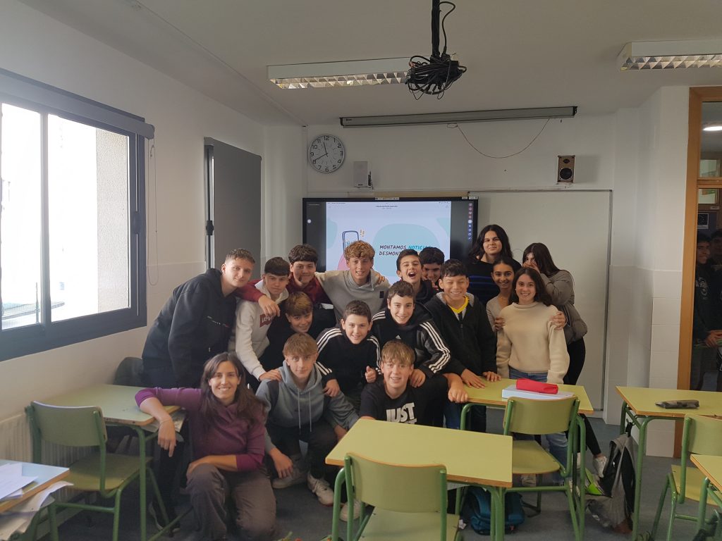 Grupo de 3º de ESO del IES El Sueve